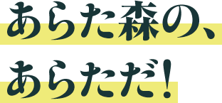 「あらた森の、あらただ！」